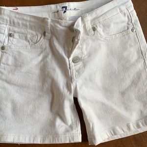 7 for all mankind denim shorts